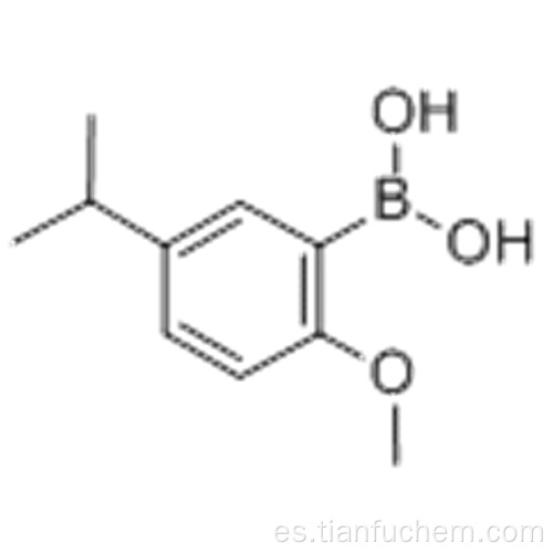 Ácido borónico, B- [2-metoxi-5- (1-metiletil) fenil] - CAS 216393-63-4